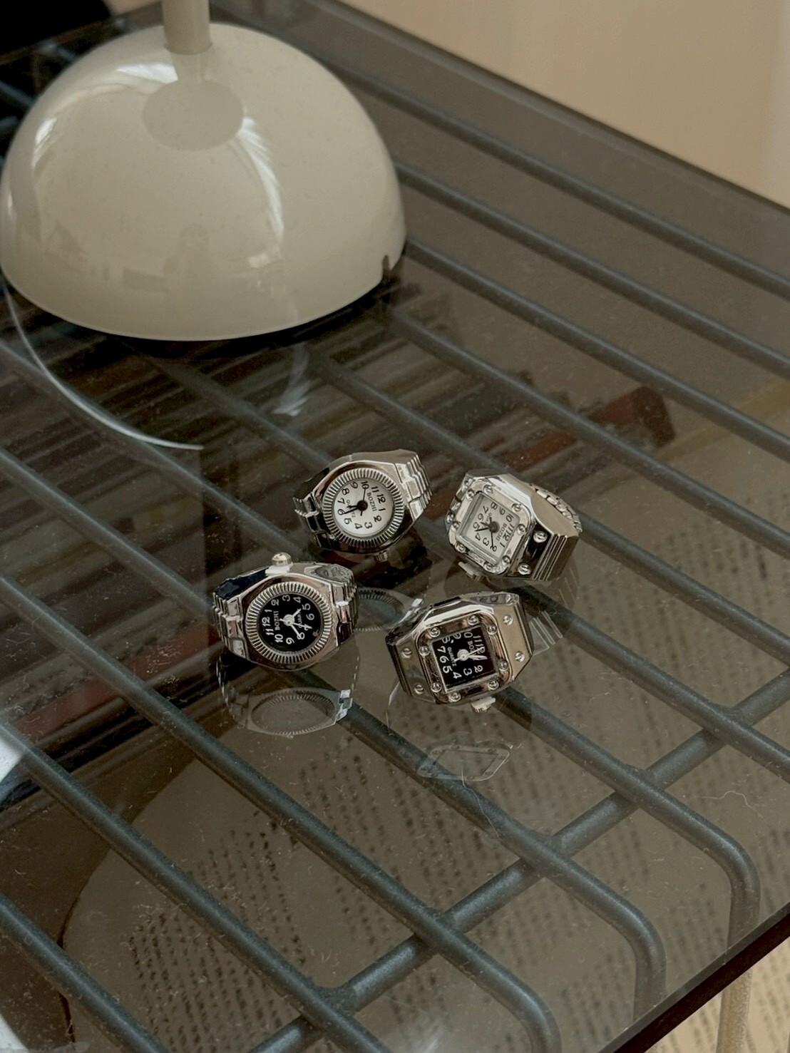 推薦🔥迷你時鐘重工伸縮戒指