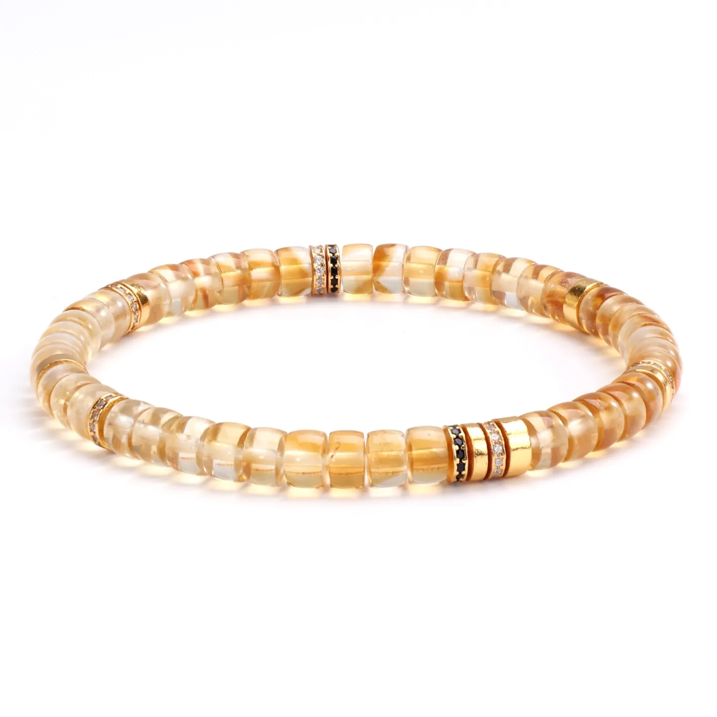 【寶石直切】黃塔晶黃水晶直切寶石等級水晶手鍊