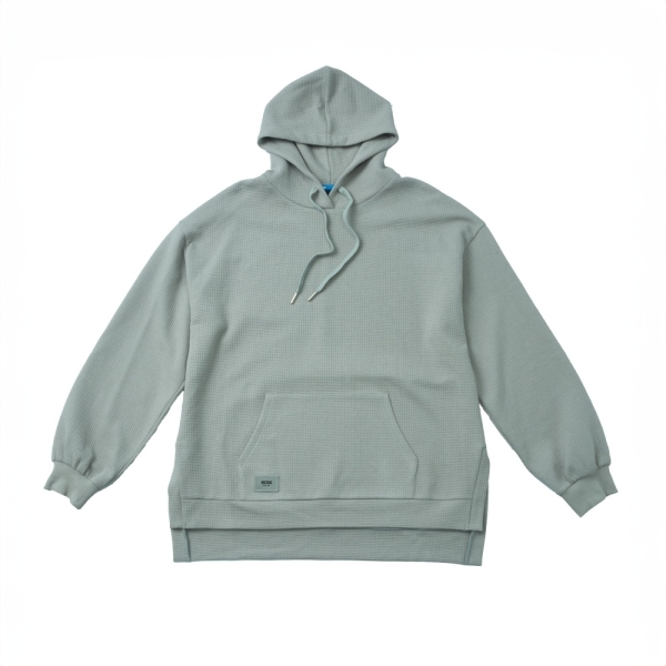 NCAA 帽T 灰色 泡芙 格紋 落肩 連帽T 中性 7455105111