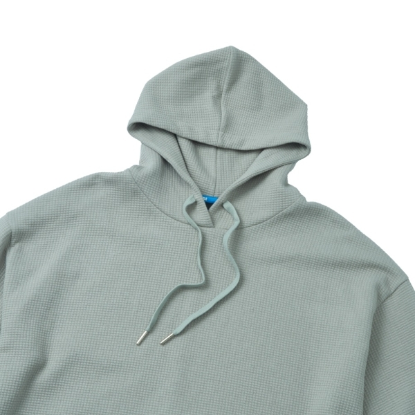 NCAA 帽T 灰色 泡芙 格紋 落肩 連帽T 中性 7455105111