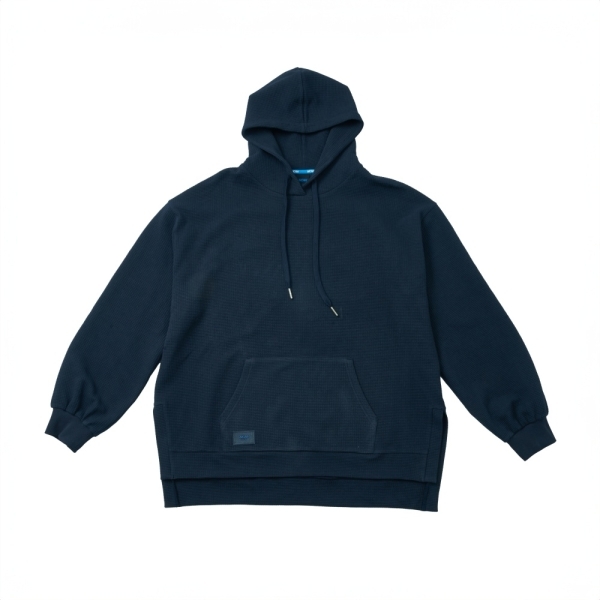 NCAA 帽T 深藍 泡芙 格紋 落肩 連帽T 中性 7455105180