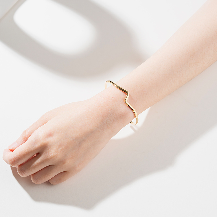 miramira純映｜簡約線條手環/鍊C0909-金54257