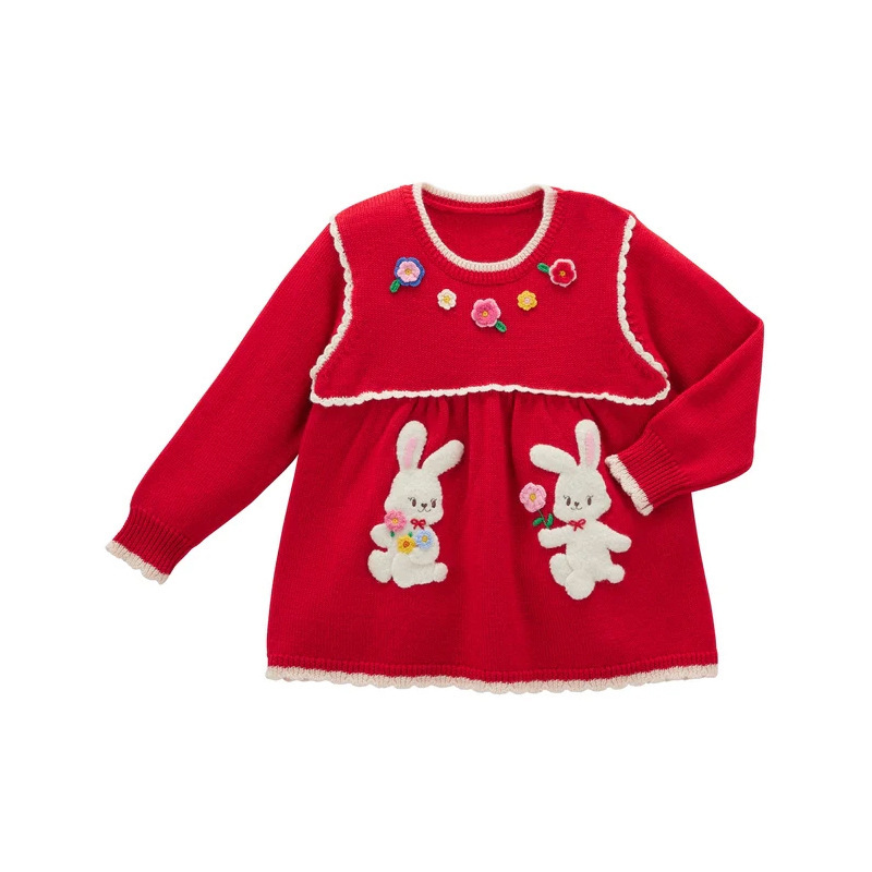 𝐌𝐢𝐤𝐢 𝐇𝐨𝐮𝐬𝐞 兔兔花朵毛衣