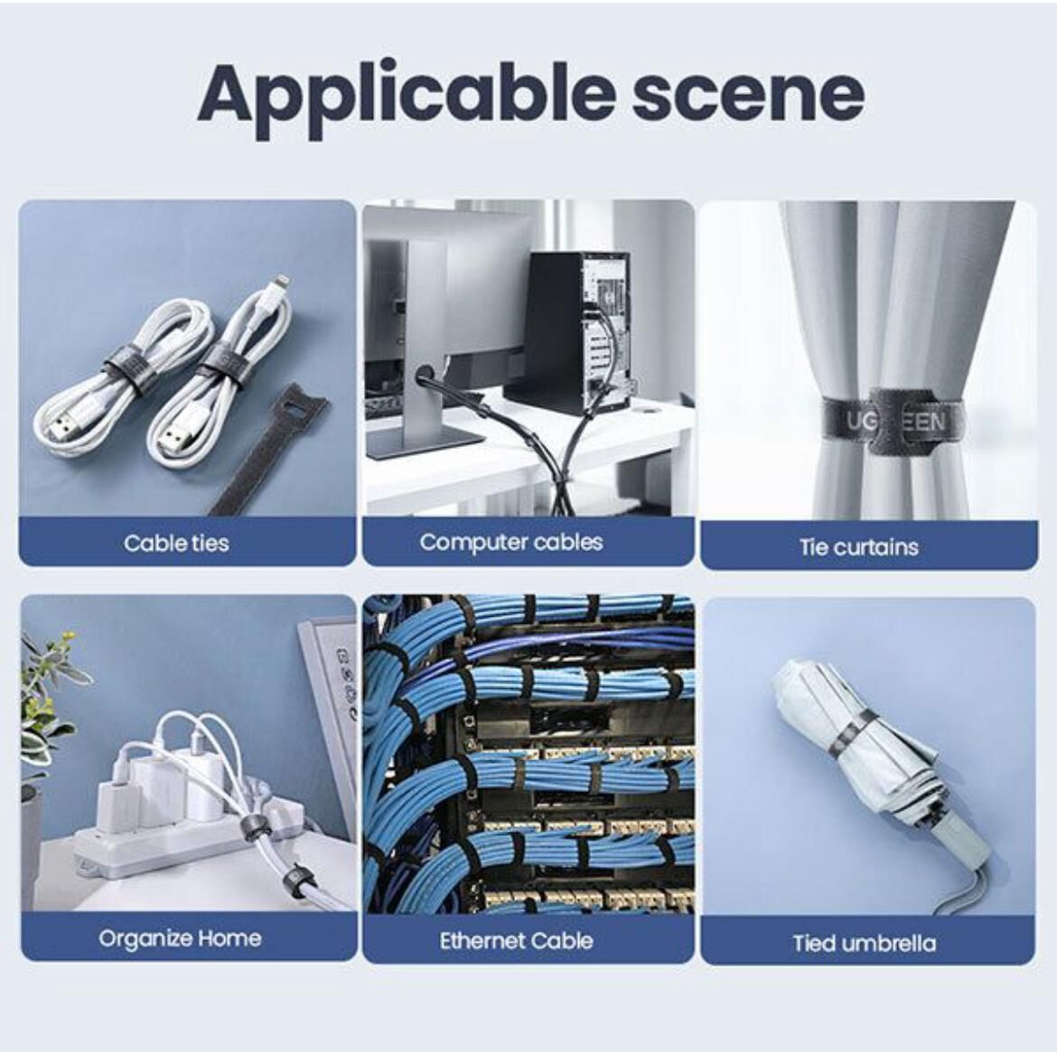 Ugreen 魔術貼繞線器 - 20件裝_LP401-20245P20