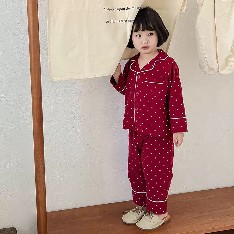 廠單 聖誕波點家居服