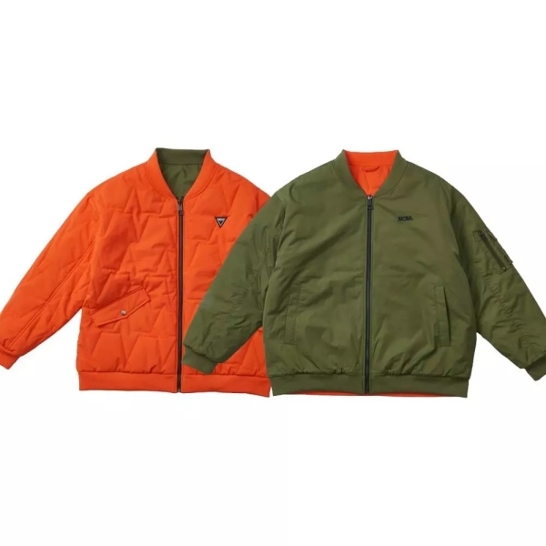 NCAA 外套 軍綠 橘 雙面 飛行外套 中性 7455144070