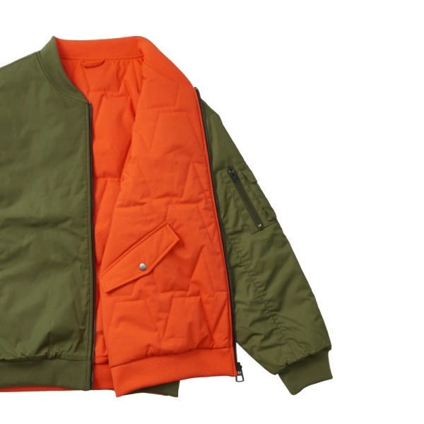 NCAA 外套 軍綠 橘 雙面 飛行外套 中性 7455144070