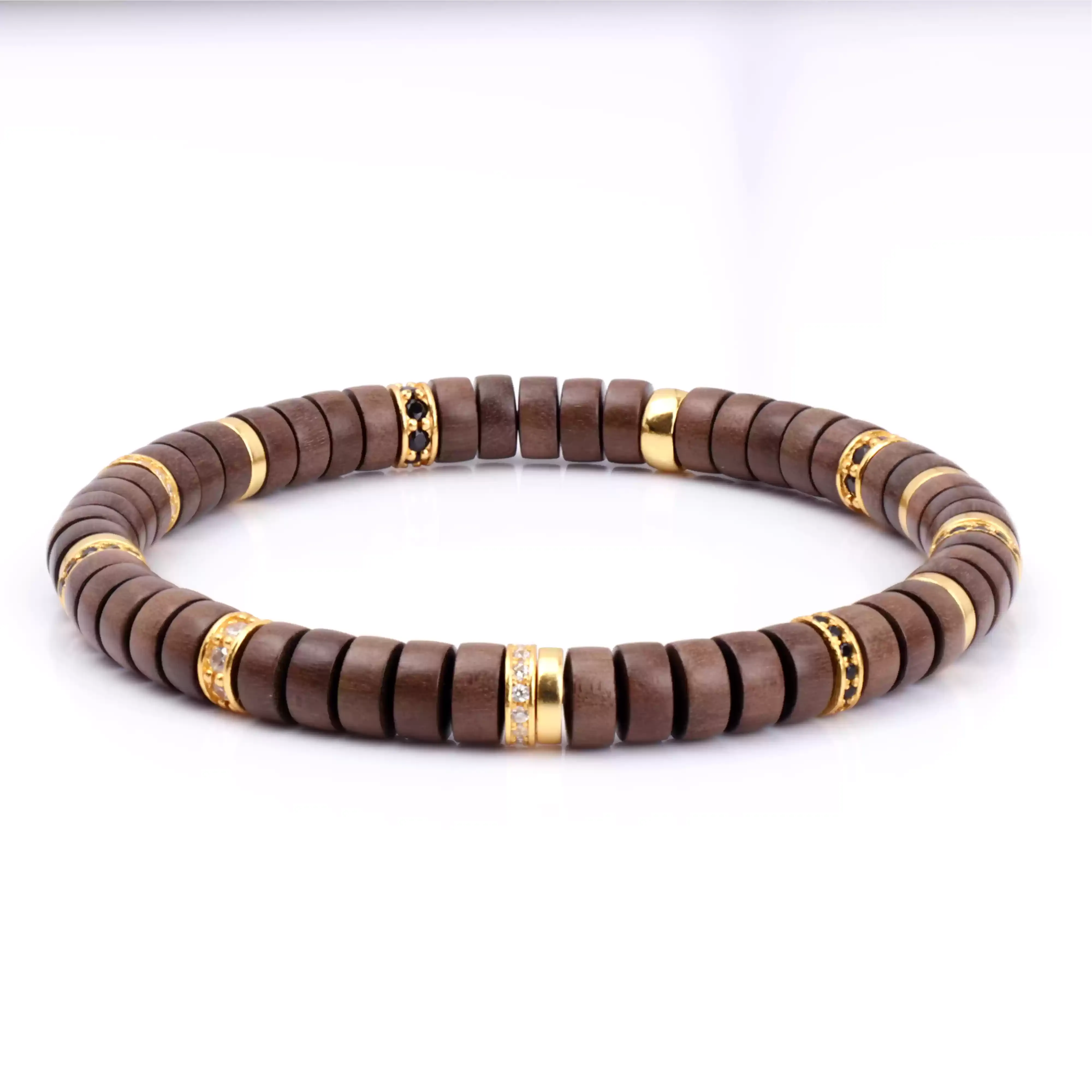 【寶石直切】黑肉陰沉老山譚木直切寶石等級水晶手鍊