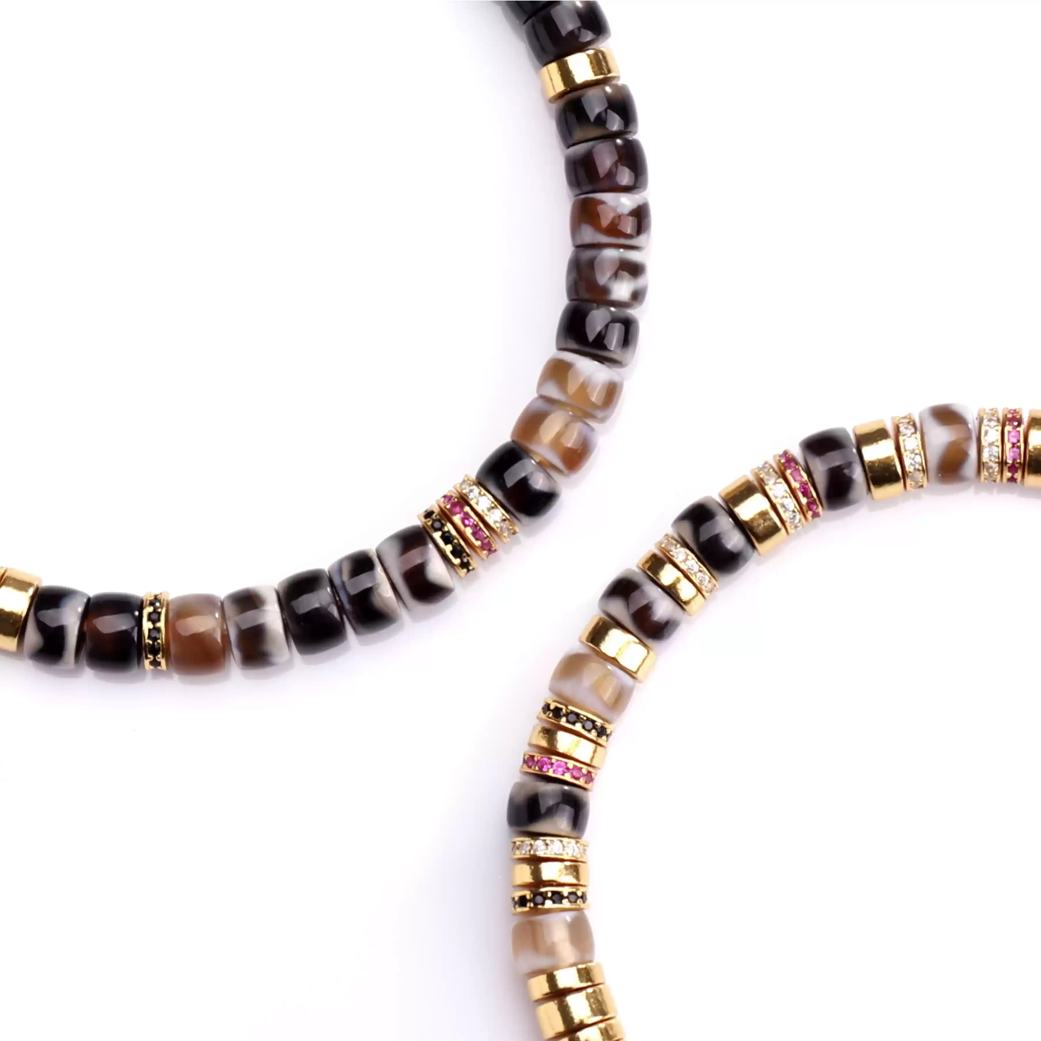 【寶石直切】天珠瑪瑙-直切寶石等級水晶手鍊