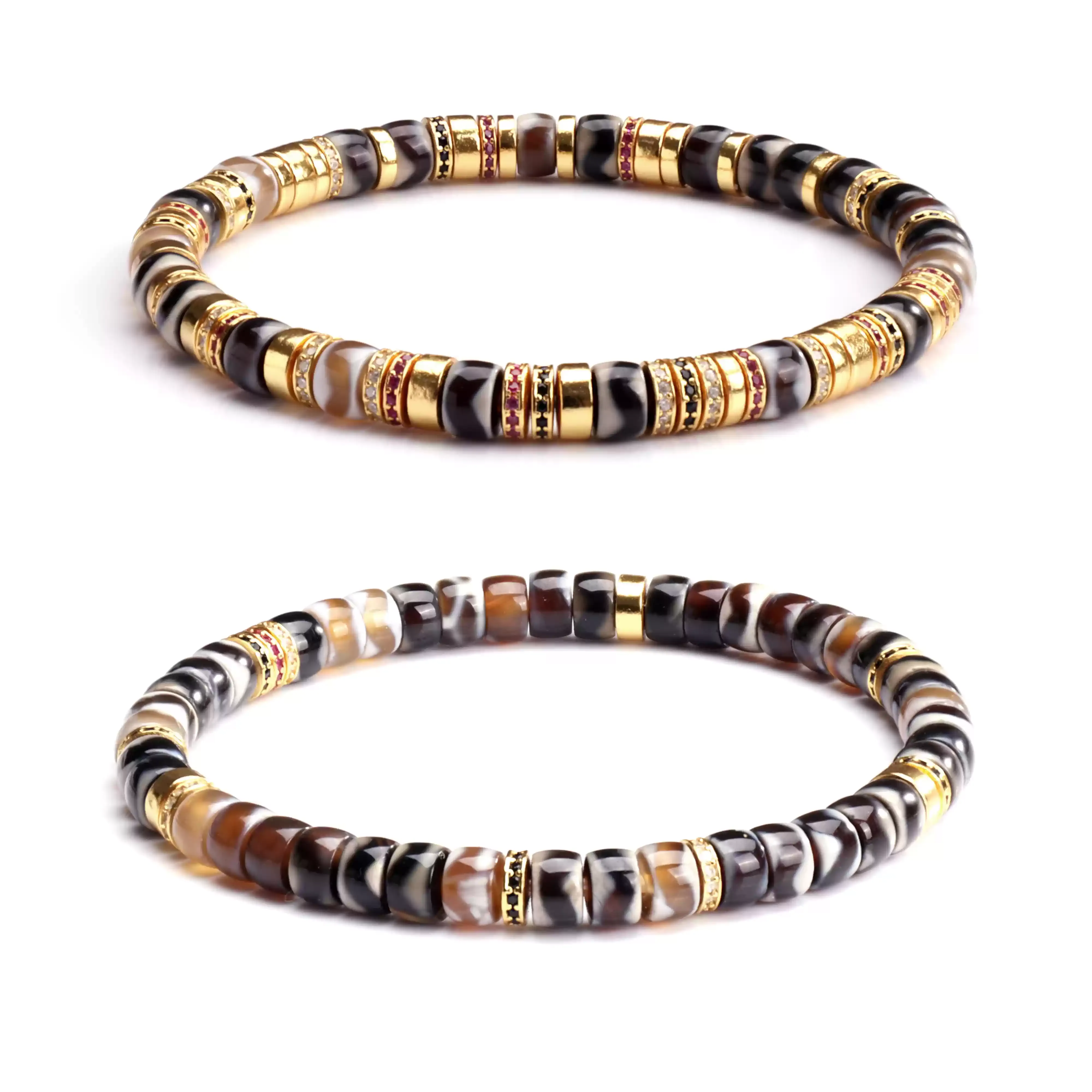 【寶石直切】天珠瑪瑙-直切寶石等級水晶手鍊