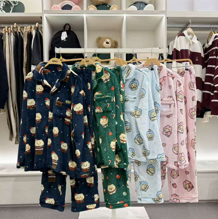韓國代購 SPAO 土豆熊冬款成人睡衣套裝1020