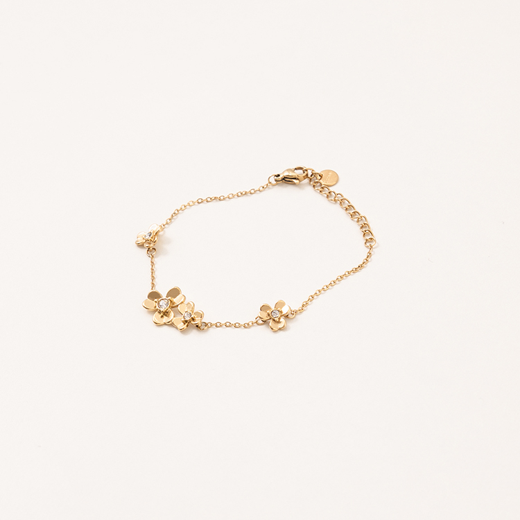 miramira自然｜春日繁花鋯石手環/鍊C0974-金66991