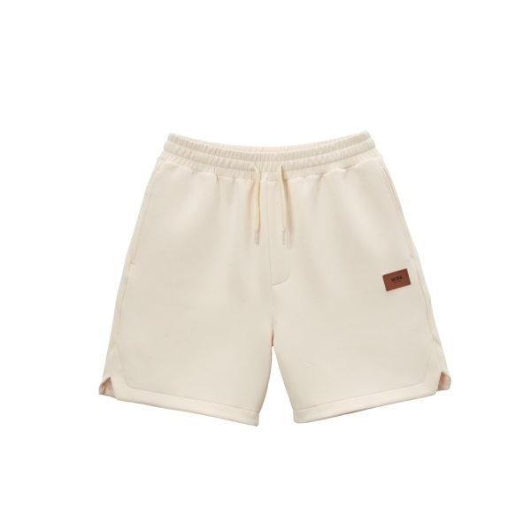 NCAA 短褲 米白 太空棉 休閒短褲 中性 7455150201