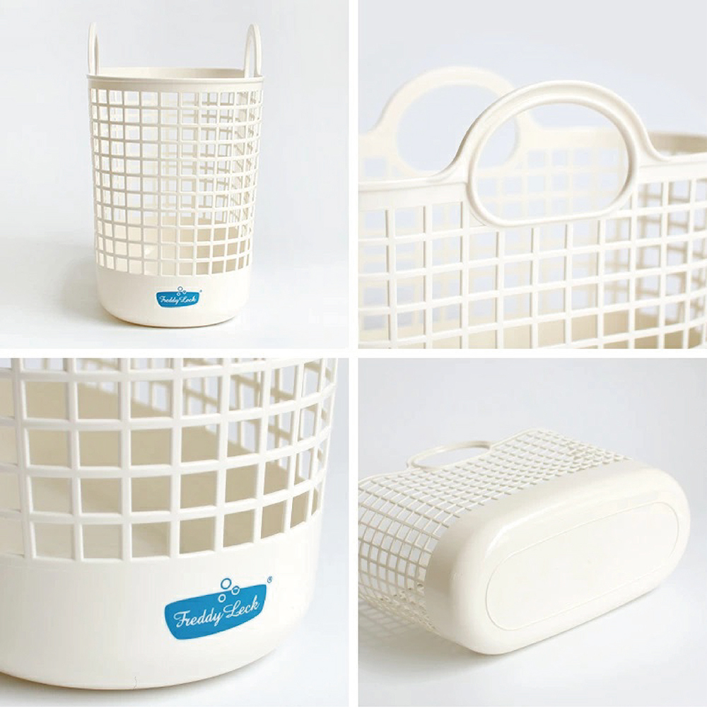 《Freddy Leck》日本製輕量雙提把萬用洗衣置物籃 20L