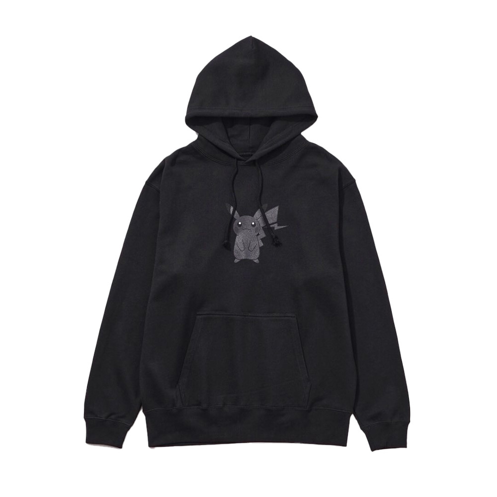 Fragment x Pokemon Thunderbolt Project Hoodie 皮卡丘、卡比獸、小火龍、傑尼龜、妙蛙種子 黑 帽T