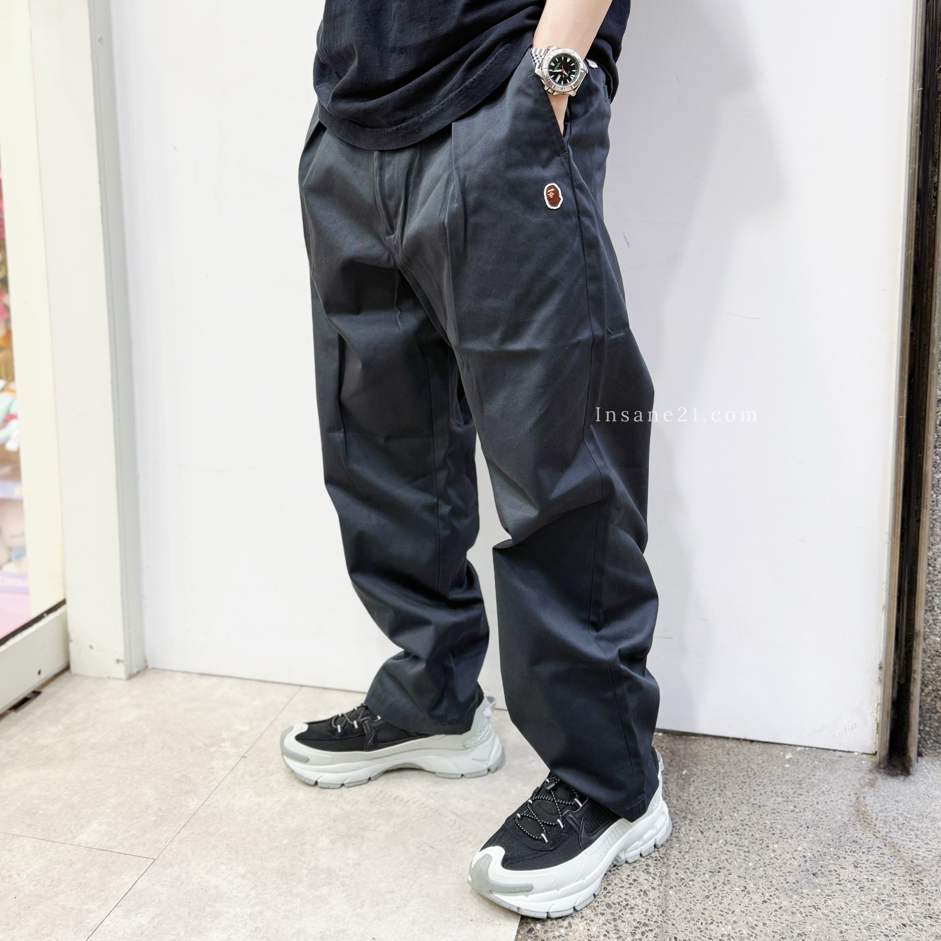 A BATHING APE 奇諾褲 褲子 長褲 休閒 小猿人頭