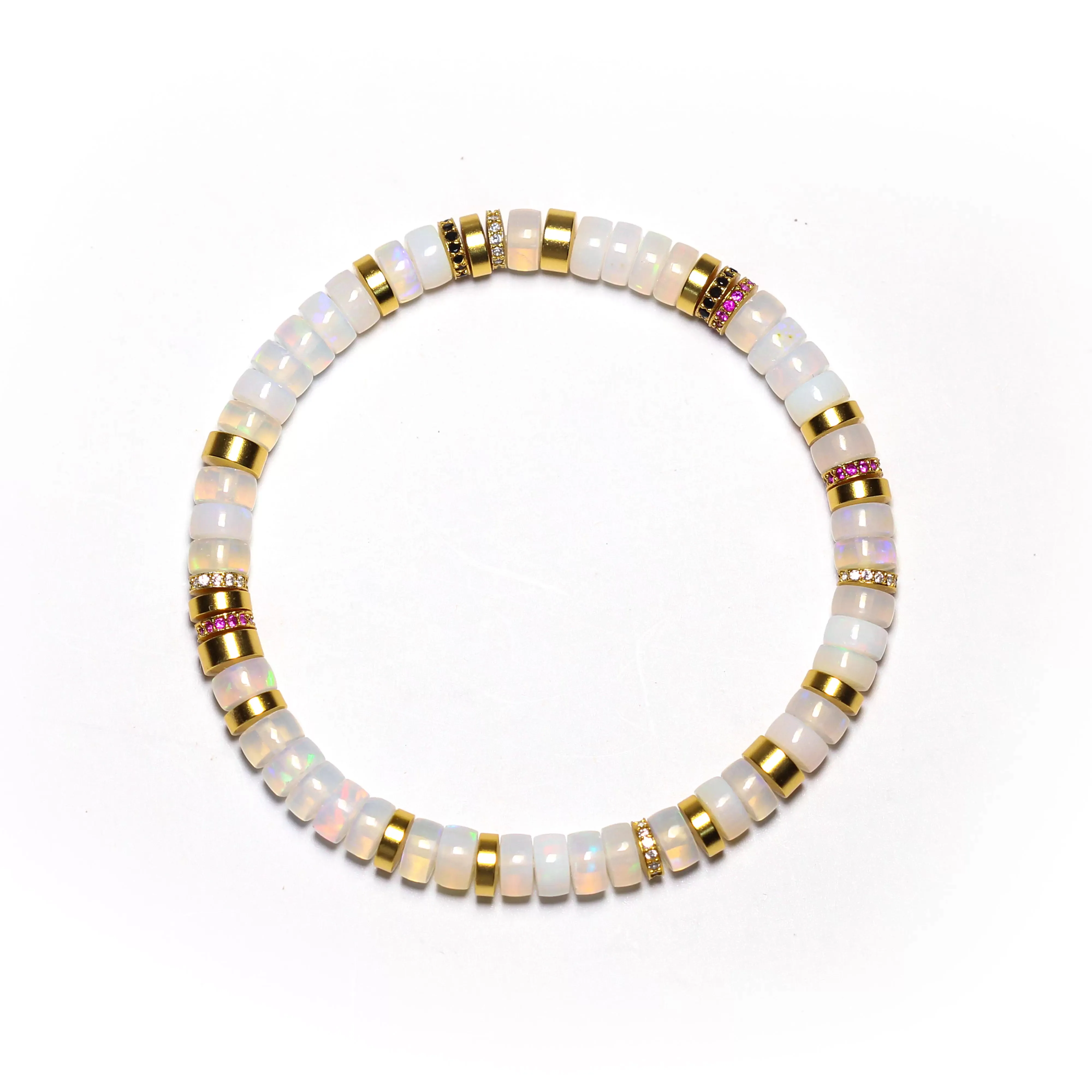 【寶石直切】輕奢歐珀直切寶石等級水晶手鍊