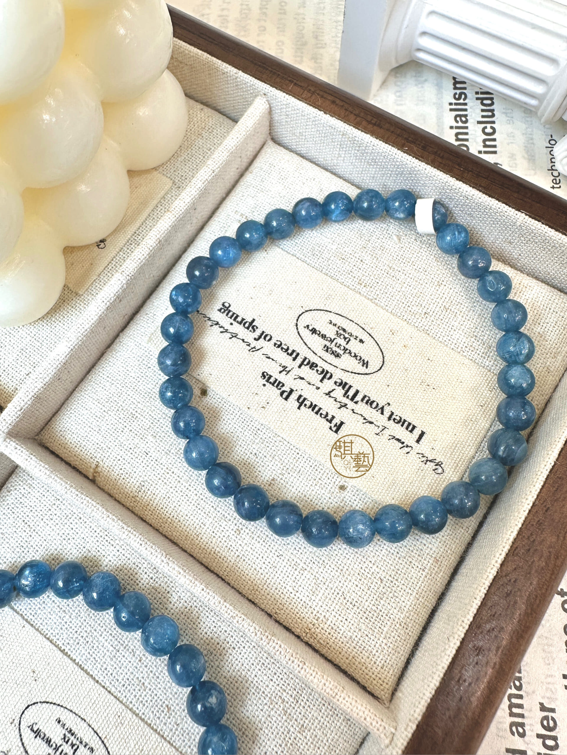 藍綠晶手串5.8mm｜海洋平衡・心靈療癒之石