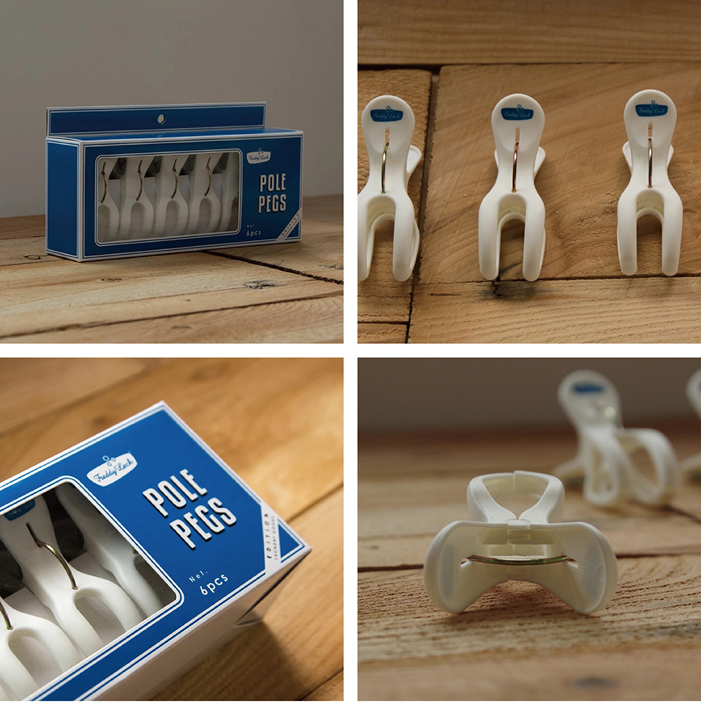 《Freddy Leck》Y型萬用曬衣夾 6入