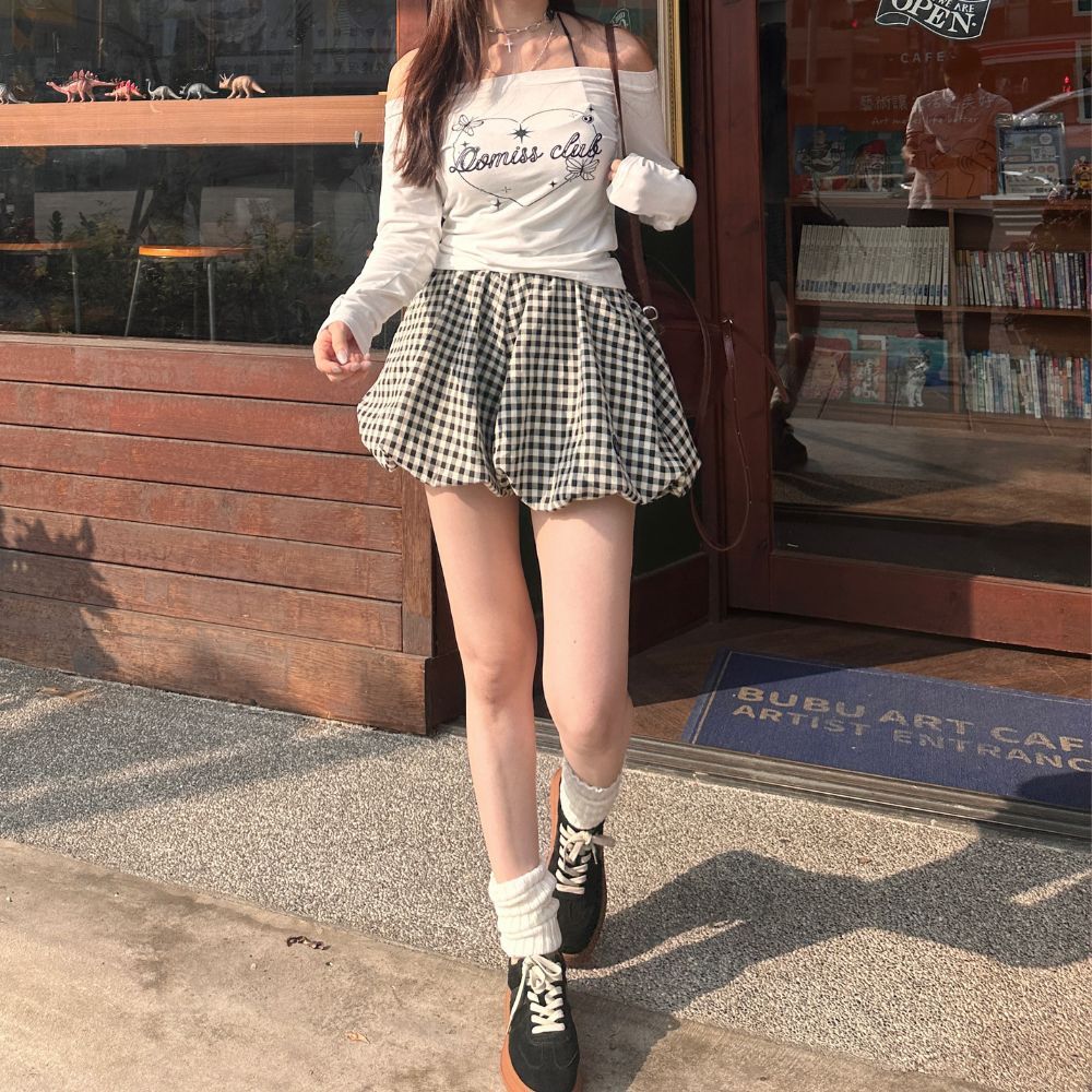 【雲朵氣球裙】DOMISS自訂-甜辣剛好立體蓬感短裙 夢遊仙境 裙子 氣球裙 澎澎裙 (現貨)