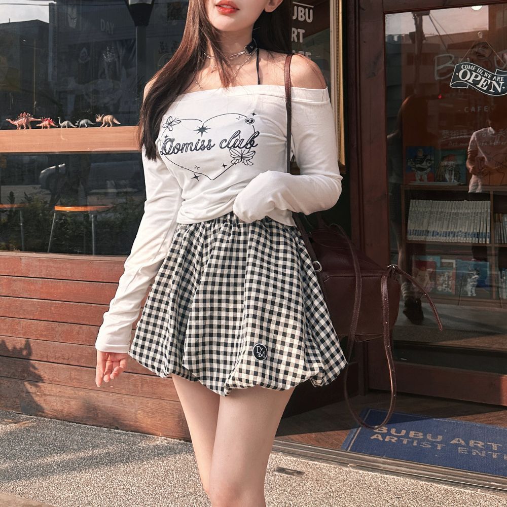 【雲朵氣球裙】DOMISS自訂-甜辣剛好立體蓬感短裙 夢遊仙境 裙子 氣球裙 澎澎裙 (現貨)