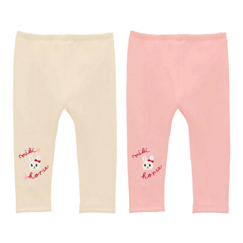 𝐌𝐢𝐤𝐢 𝐇𝐨𝐮𝐬𝐞 小兔刺繡加絨打底長褲