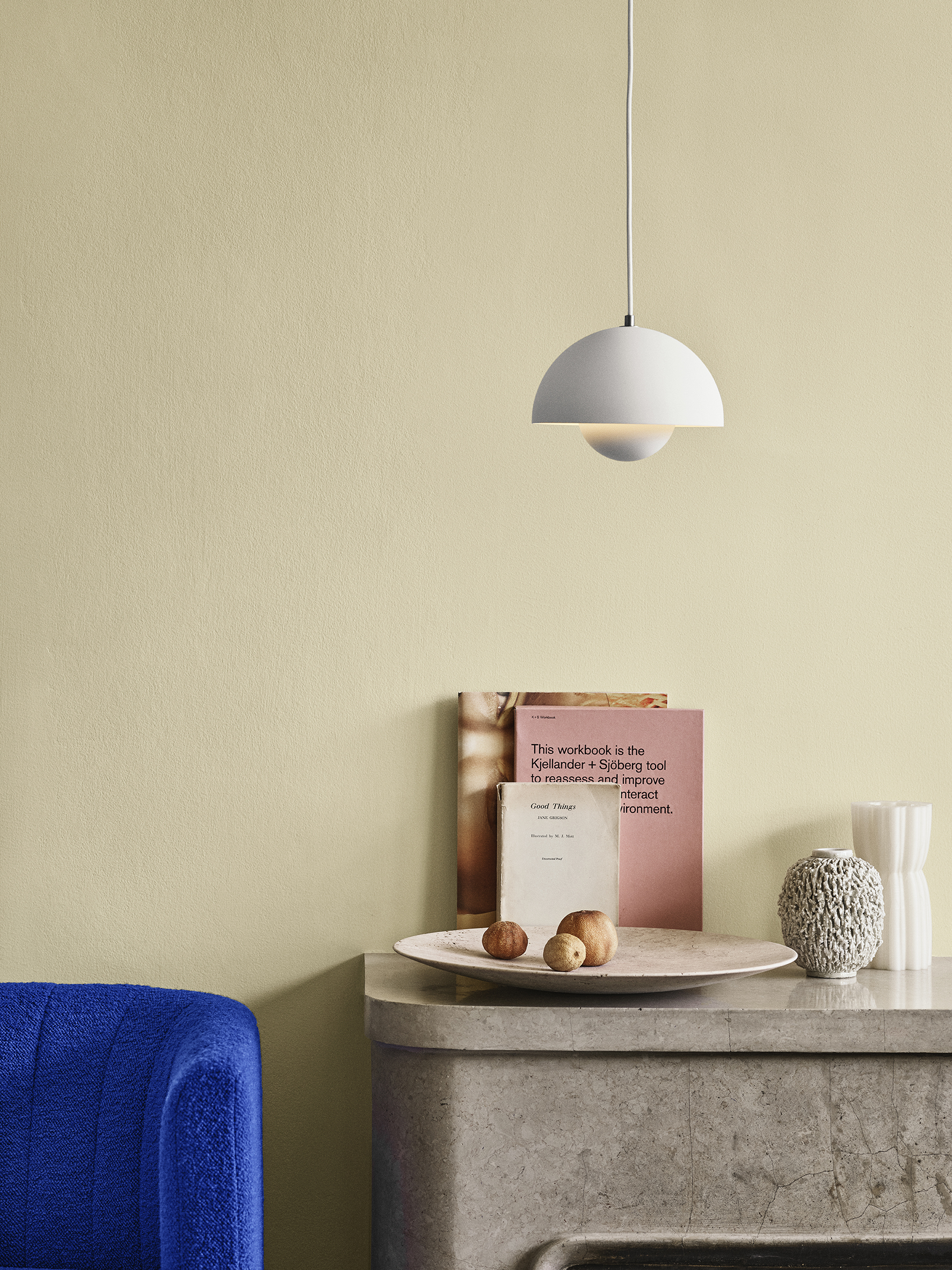 Flowerpot VP1 吊燈 - 小 霧灰 by &Tradition