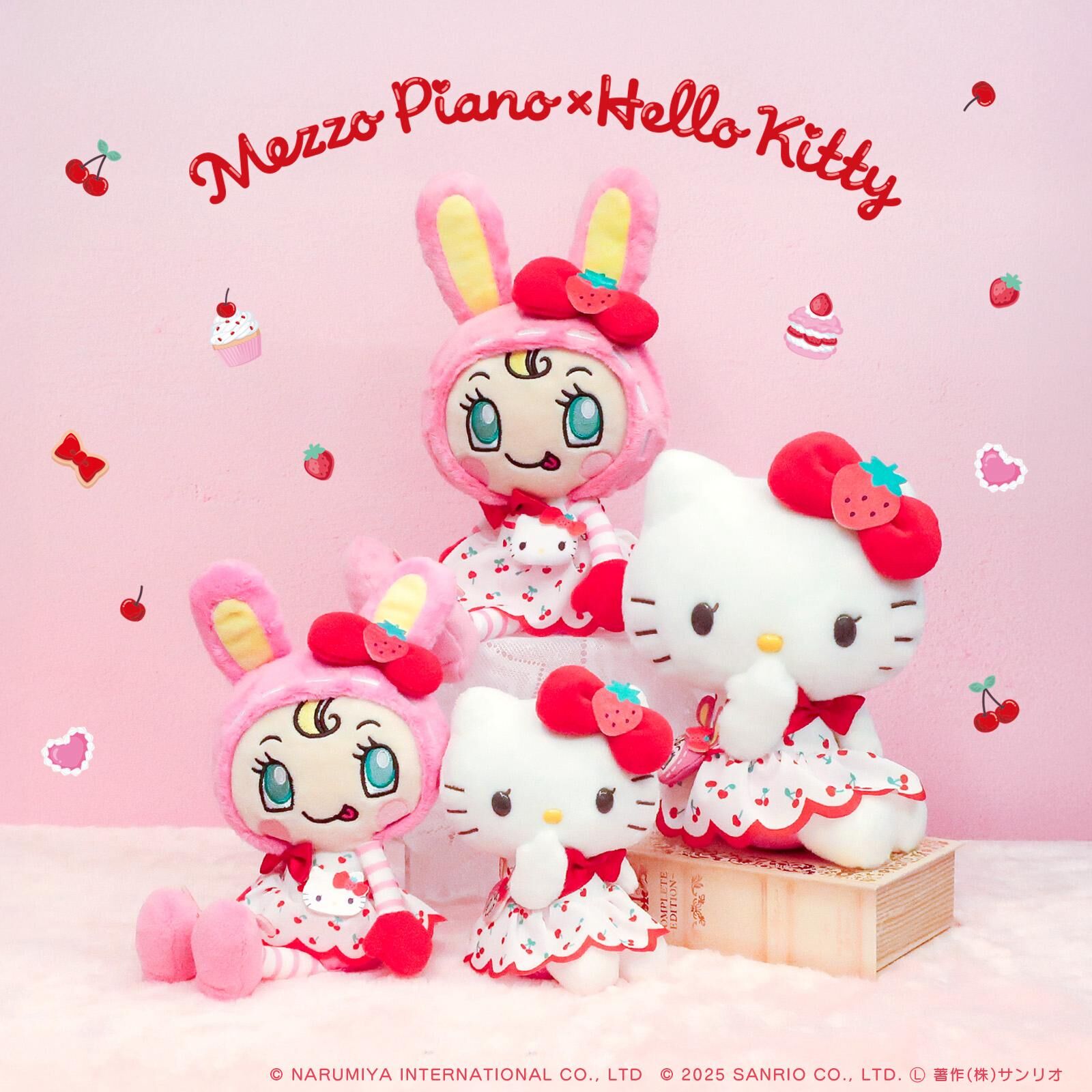 【預購】JN111001 Hello Kitty × Mezzo Piano 聯乘限定系列