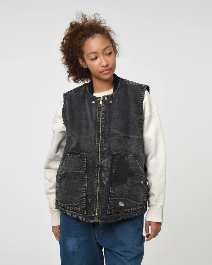 BOW WOW - DUCK VEST AGED / AGED BLACK