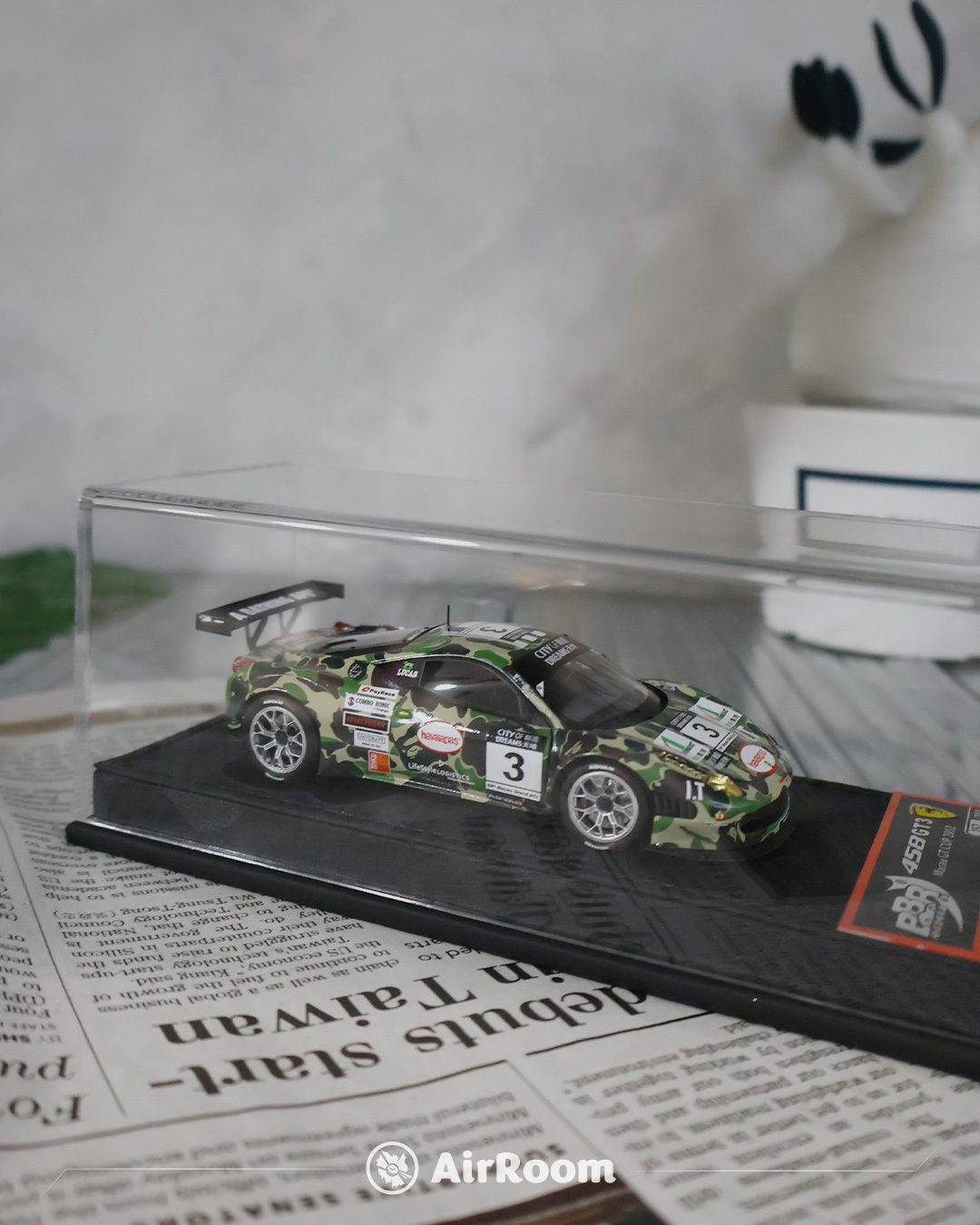 TARMAC WORKS X BAPE CAMO 458 GT3 MODEL 1/43 模型車 現貨 (小) 限量 300台