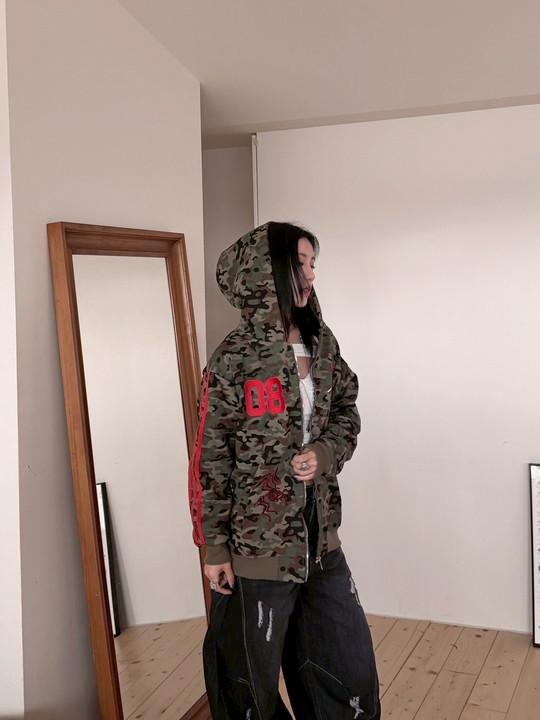 頂級過帥☠️重工刺繡迷彩外套