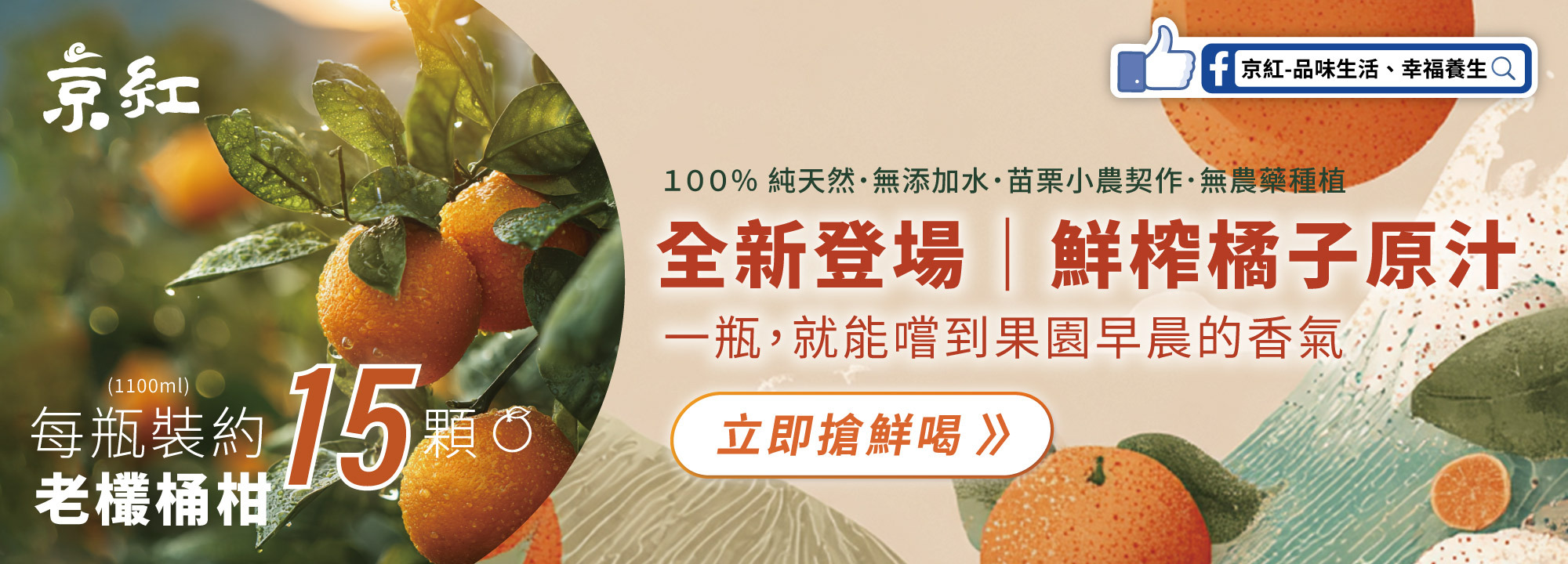 橘子原汁，果汁，純天然