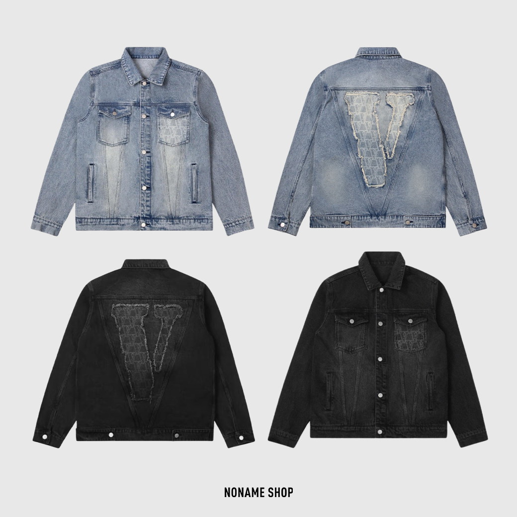 VLONE 大LOGO 復古 刷舊感 丹寧 牛仔 外套 兩色 (男款)