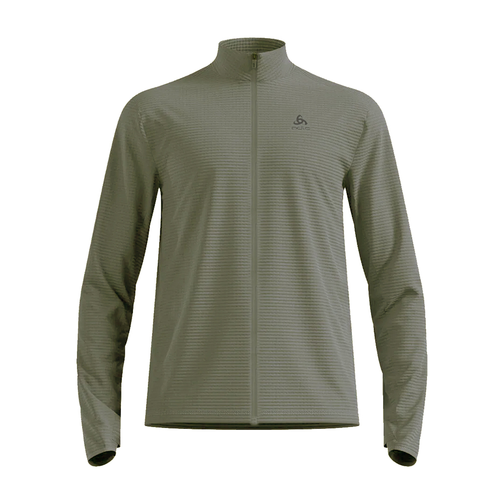 ODLO 瑞士 格紋刷毛夾克 男款 (灰綠麻花) 04OD542942