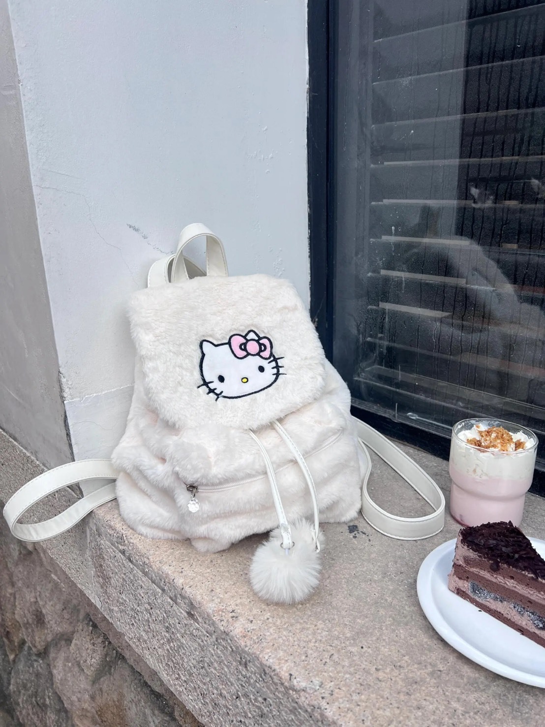 SANRIO 三麗鷗 毛絨絨 雙肩包