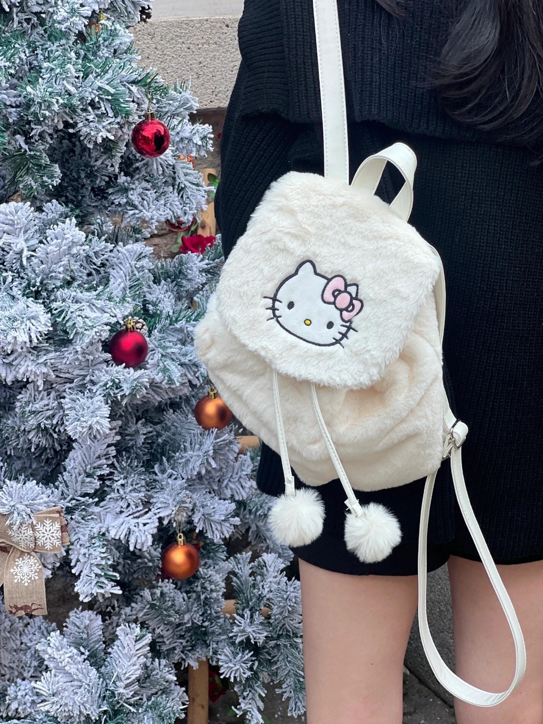 SANRIO 三麗鷗 毛絨絨 雙肩包