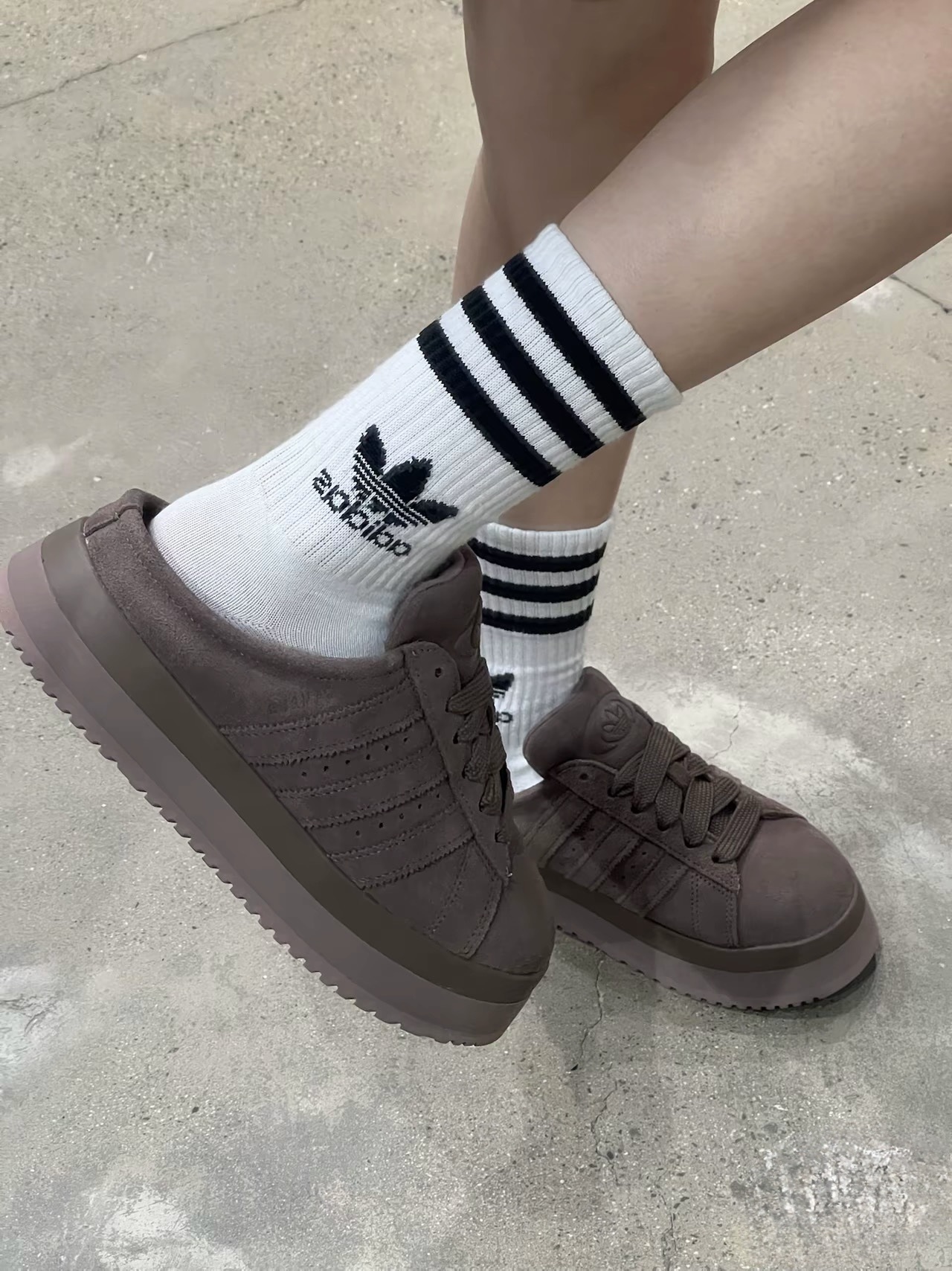 KTQ STORE ‧ Adidas Originals Campus Winter 00s 毛絨麵包鞋 麂皮 加絨 穆勒鞋 咖色 JR3731