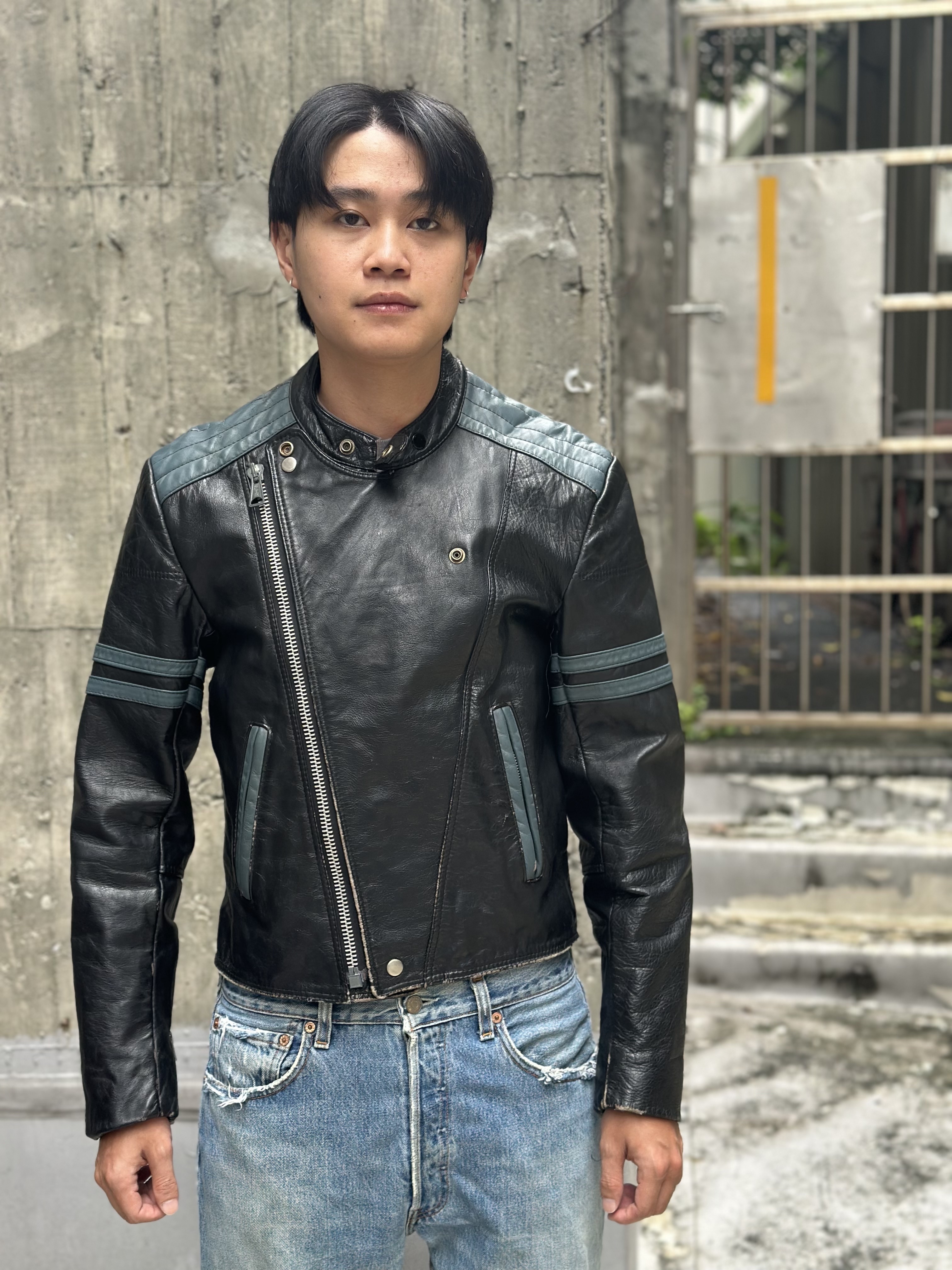 80’s EURO Cafe Racer Leather Jacket