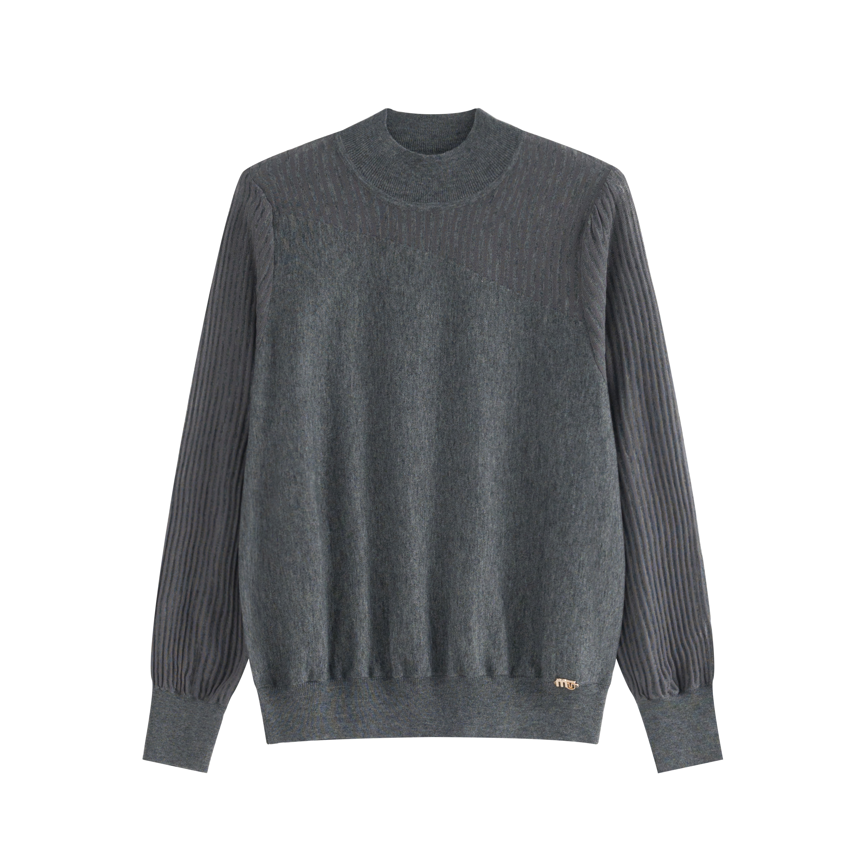 mi-tu 羊毛鏤空針織衫