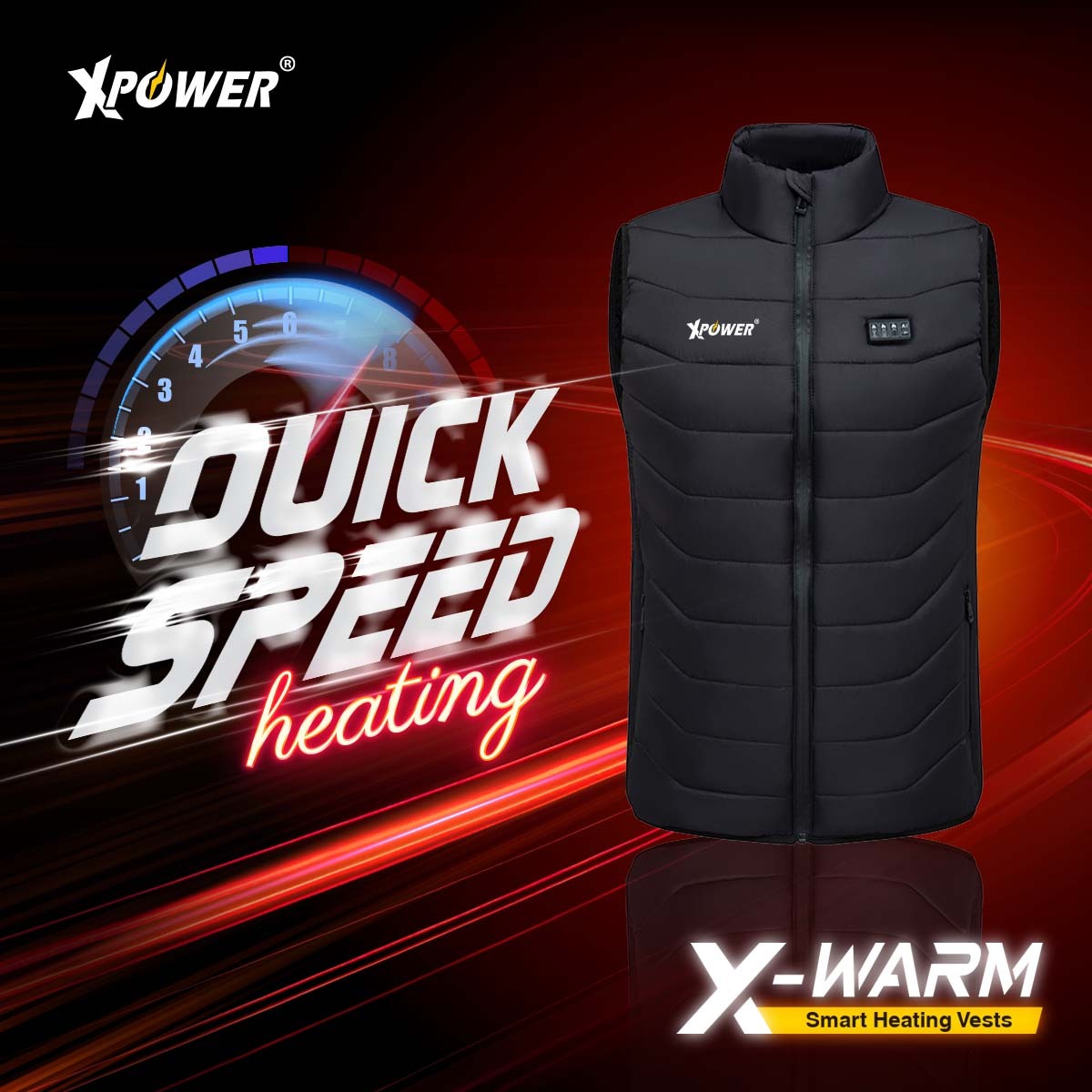 XPower X-Warm 智能發熱防寒背心 ( 長按5秒開機)