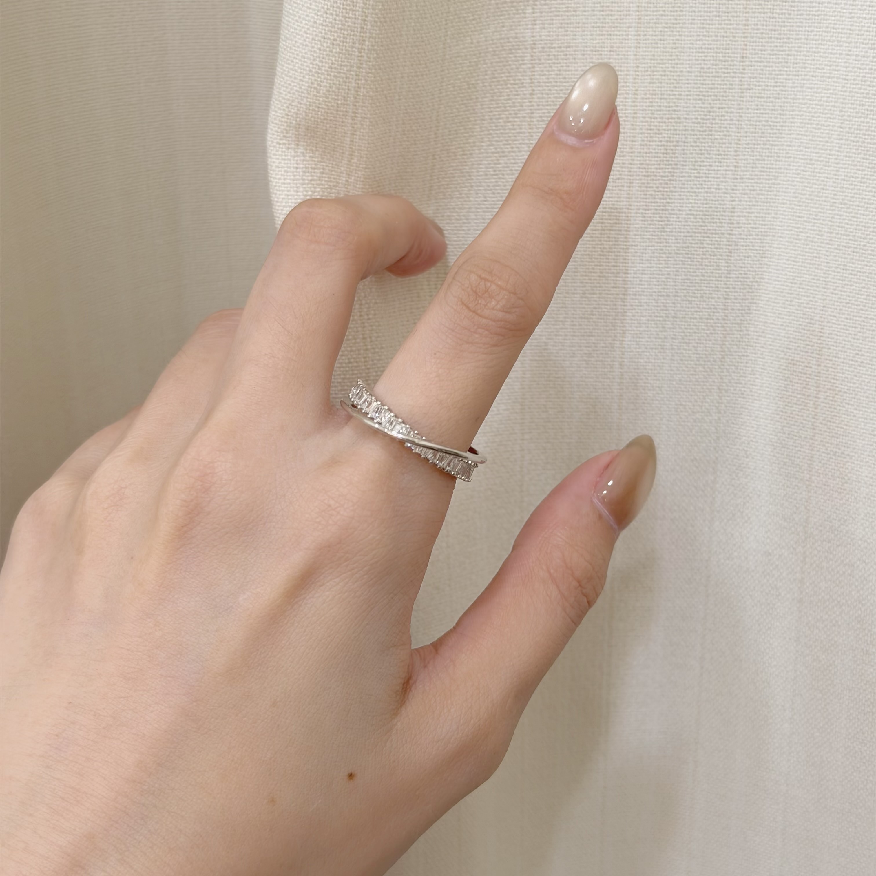 G116交叉鋯石調整戒