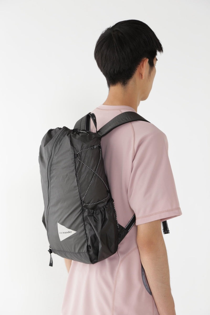 and wander｜sil daypack "Black"