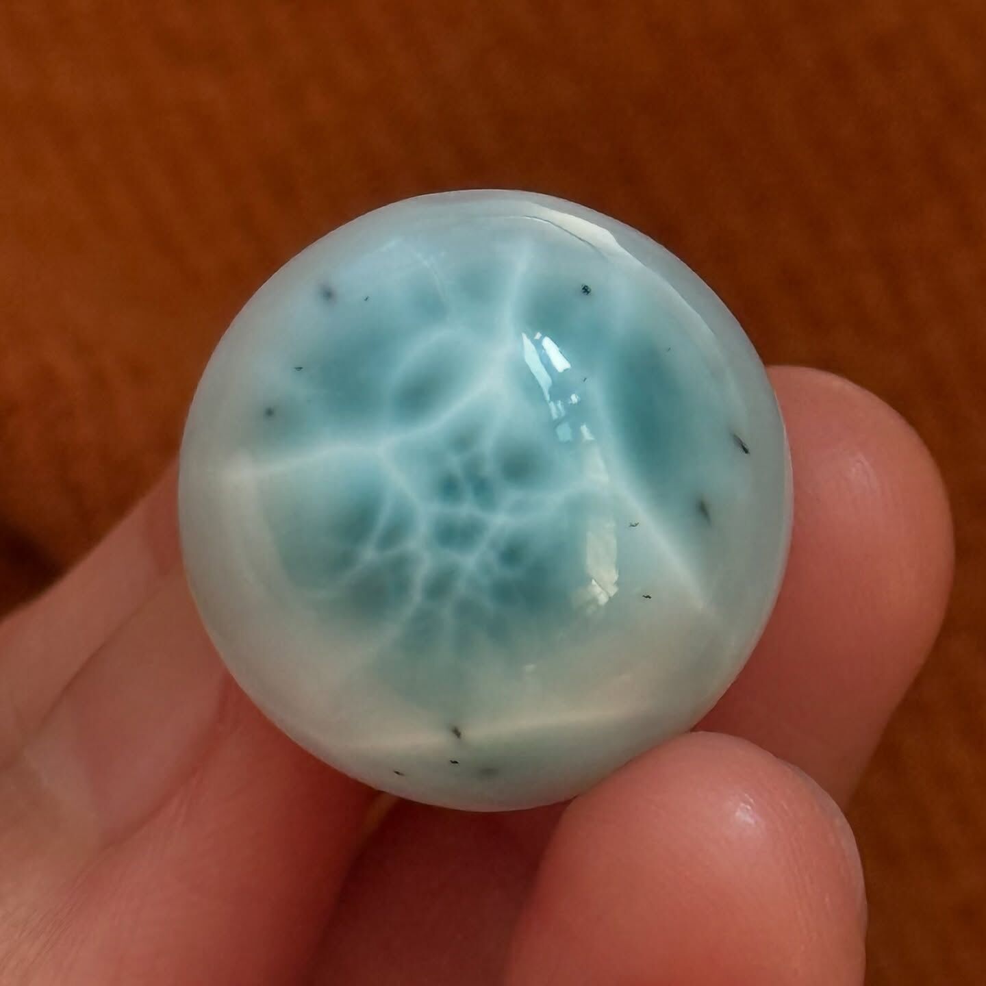 [原石] 拉利瑪海紋石 水晶球