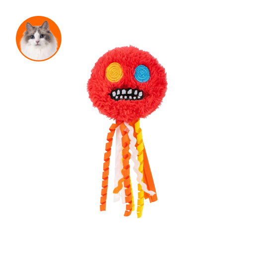 Fuggler 牙齒怪-貓咪球球玩具