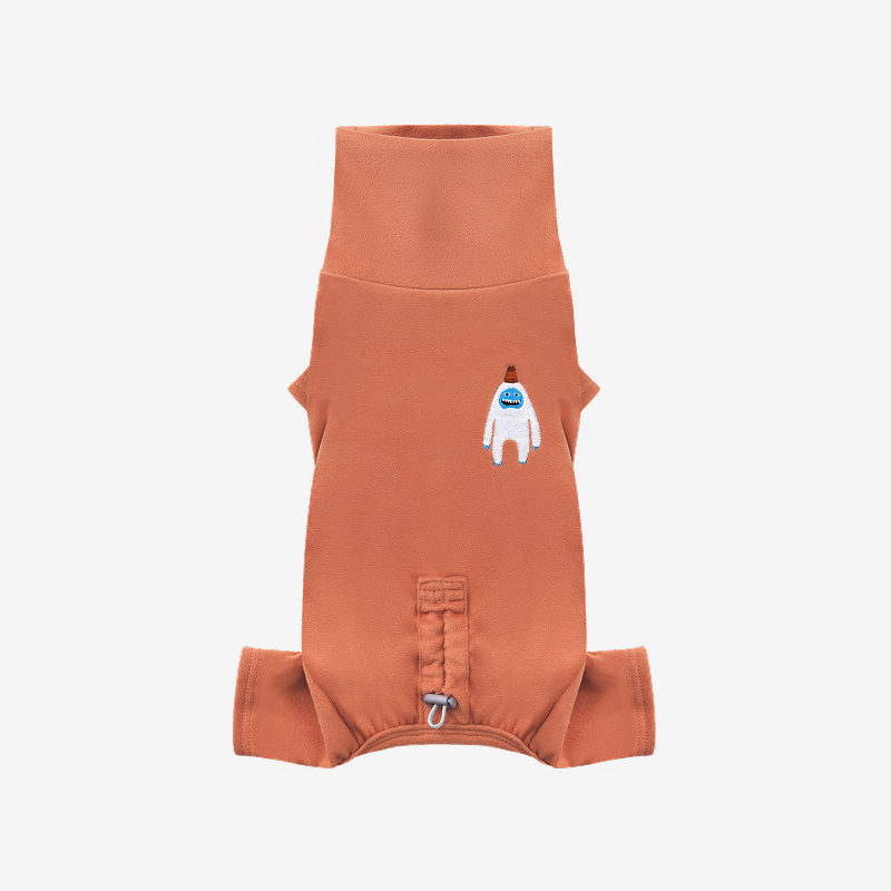 puppygallery｜雪怪素面四腳衣 暖紅棕