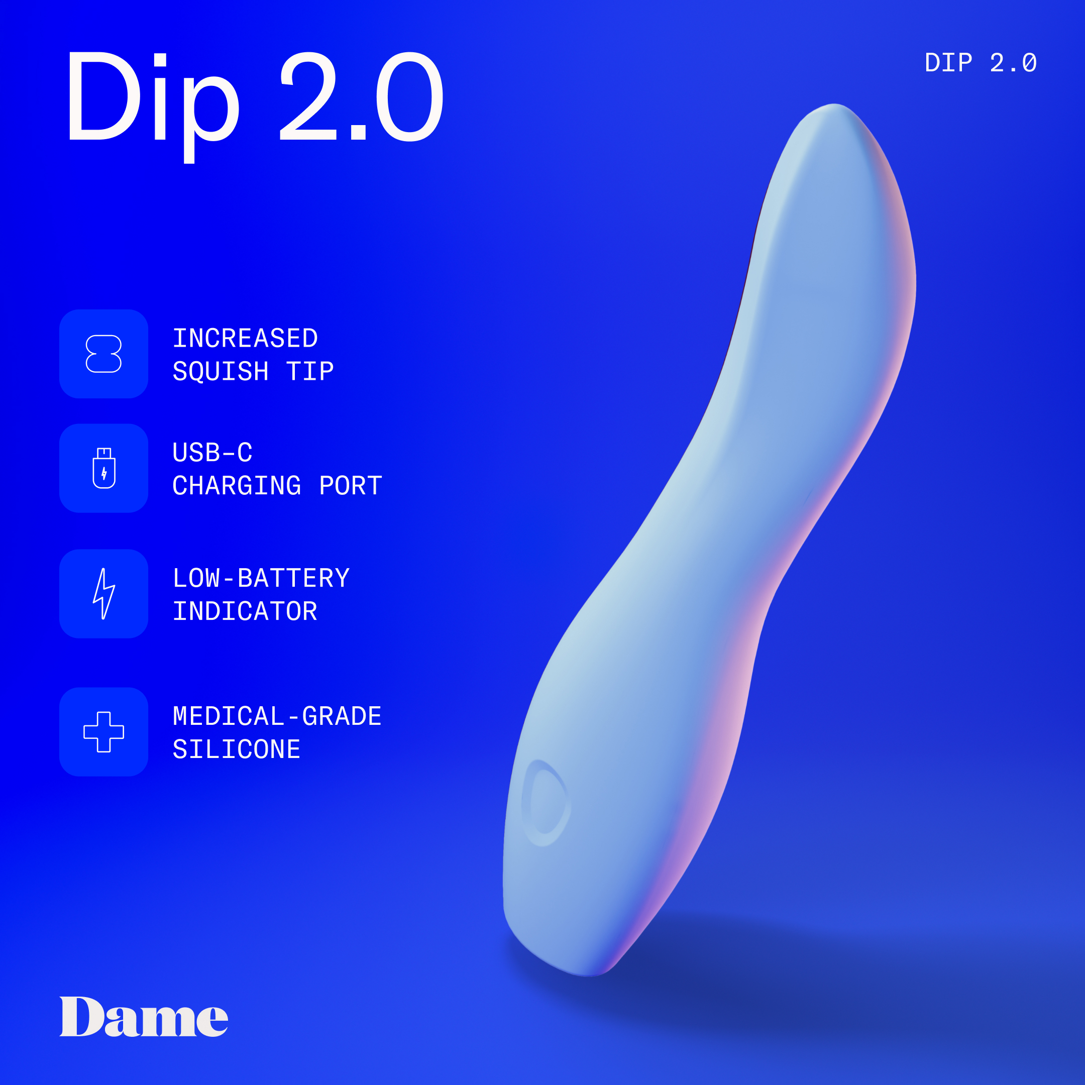 Dame Dip,dame,美國 dame,dame products,美國 dame products,情趣用品,情趣玩具,陰蒂震動器,陰蒂按摩棒,G點按摩棒,高潮按摩棒,G點震動棒,高潮震動棒,震動按摩棒