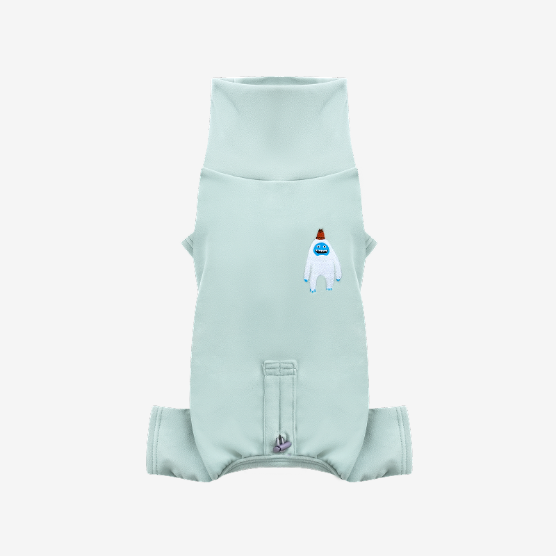 puppygallery｜雪怪素面四腳衣 薄荷綠