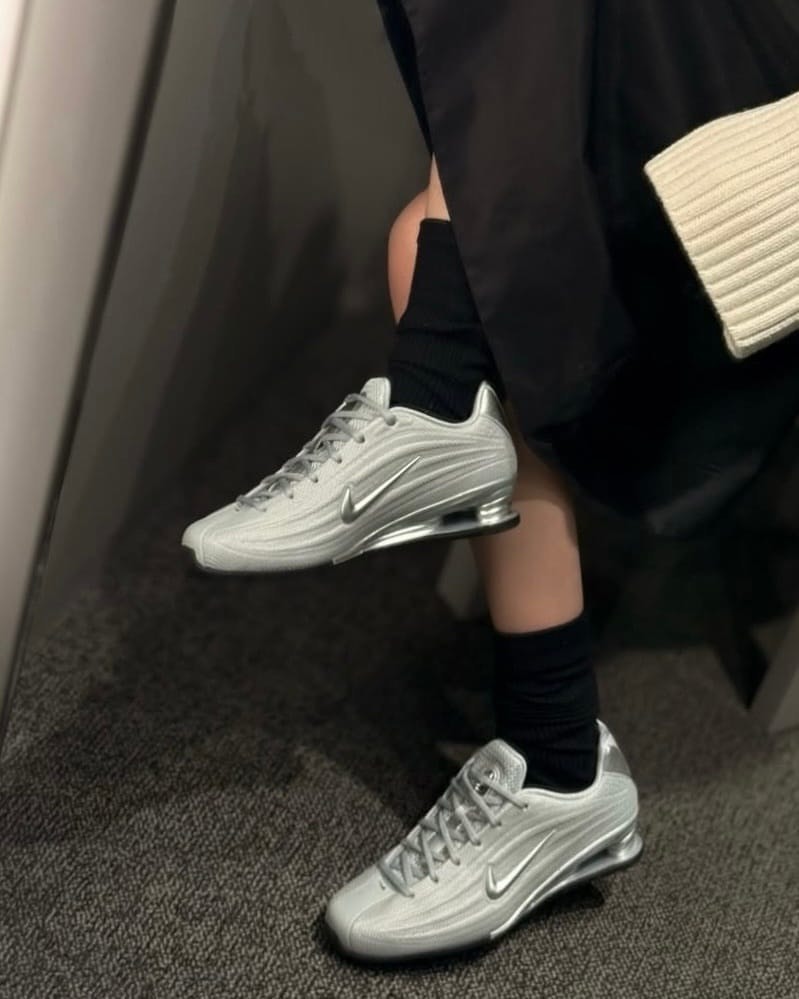 (Karina 同款)Nike Shox Z "Metallic Silver" 復古 金屬銀灰 彈簧鞋 HQ7540-001