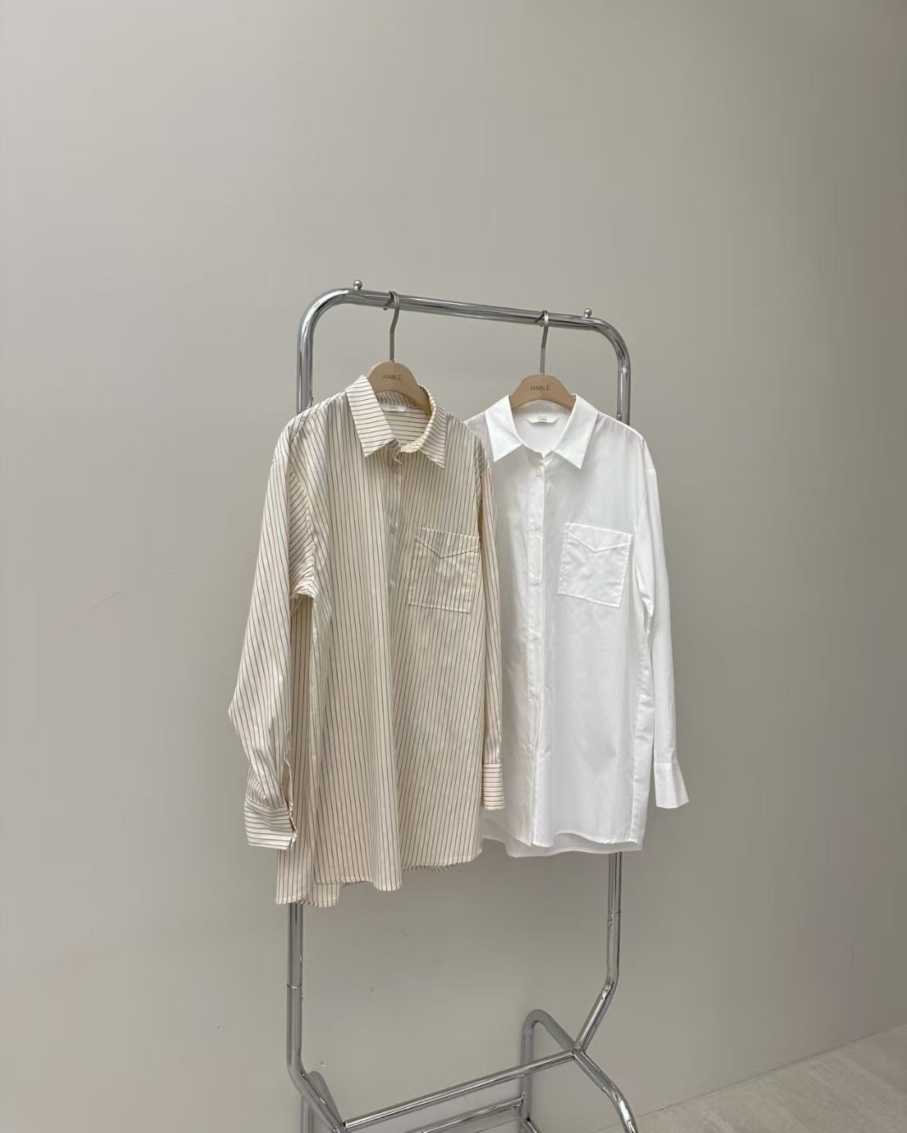 HA5207 信封口袋長板襯衫