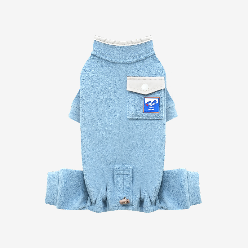 puppygallery｜外出絨毛四腳衣 天空藍